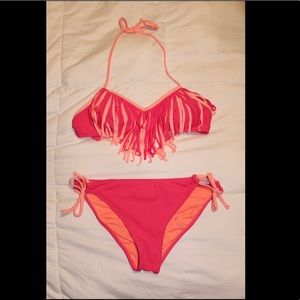 Pink and orange bikini